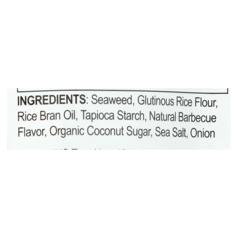 An image displaying Seasnax Chomperz Crunchy Seaweed Chips - Barbecue - Case Of 8 - 1 Ounce by Seasnax