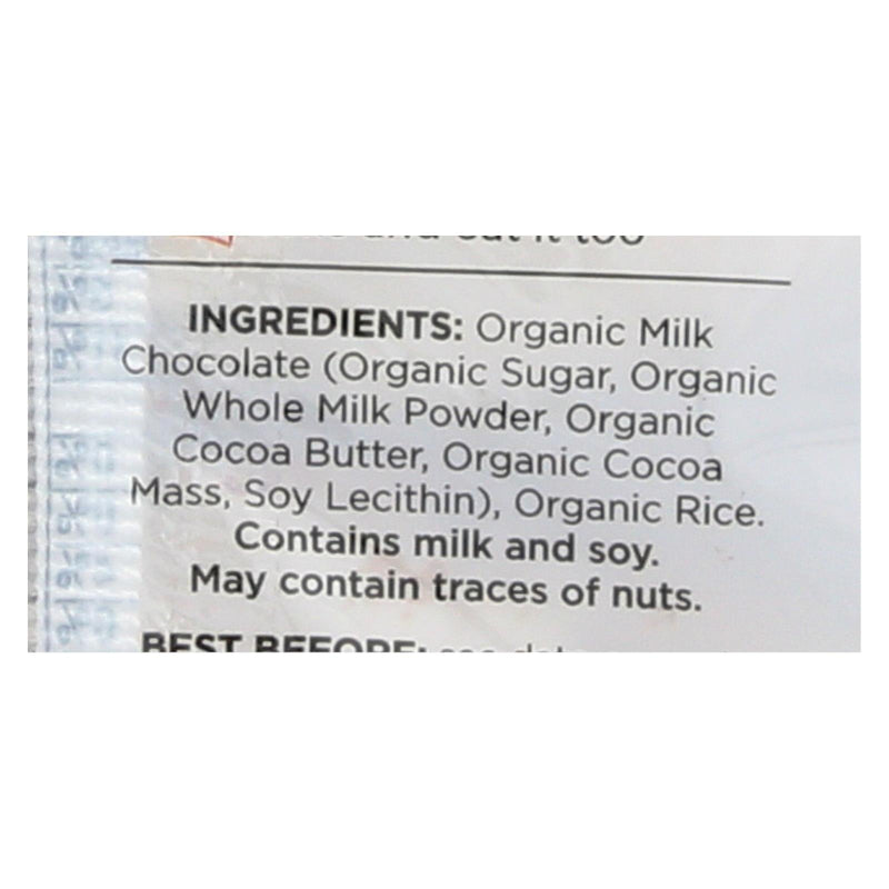 Element Organic Dipped Rice Cakes - Milk Chocolate - Case Of 6 - 3.5 Oz - Orca Market