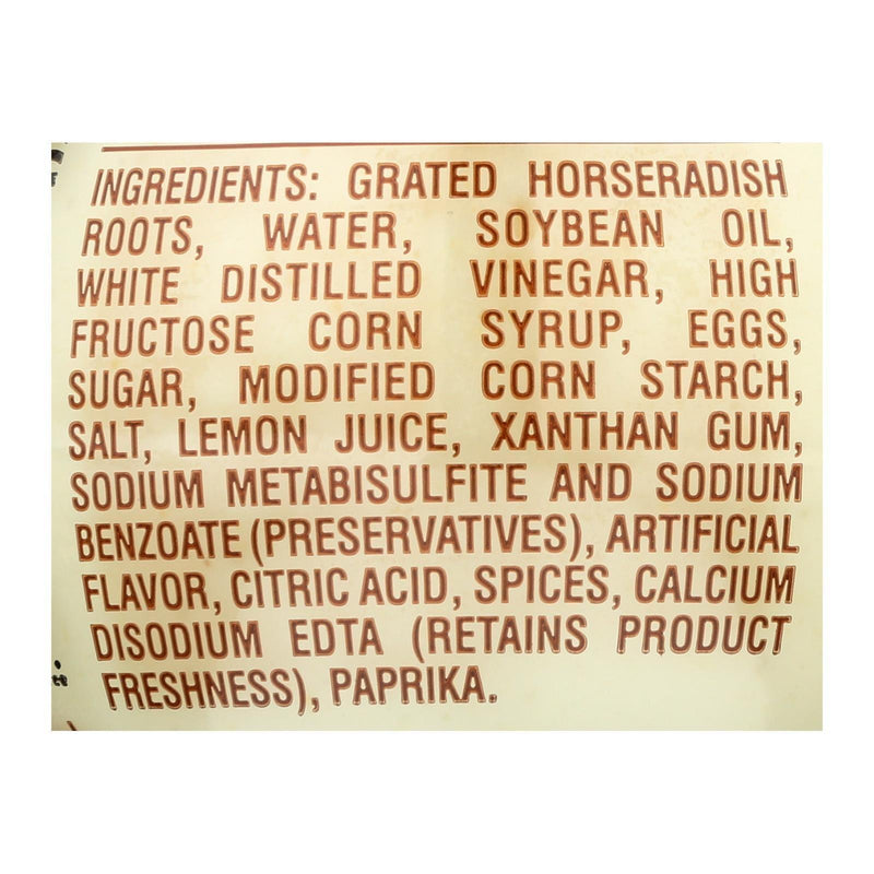 Inglehoffer - Cream Style Horseradish - Case Of 12 - 3.75 Oz. - Orca Market