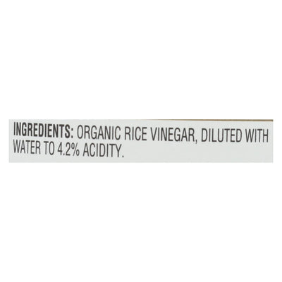 Nakano Vinegar - Organic - Natural Rice - Case Of 6 - 12 Ounce