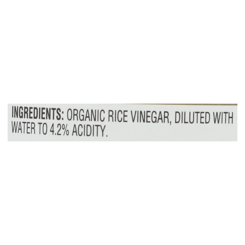 Nakano Vinegar - Organic - Natural Rice - Case Of 6 - 12 Ounce