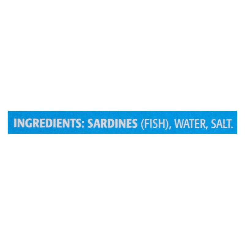 An image displaying Season Brand Sardines - Skinless And Boneless - In Water - Salt Added - 3.75 Ounce - Case Of 12 by Season Brand
