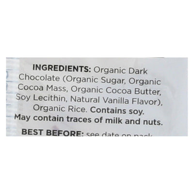 Element Organic Dipped Rice Cakes - Dark Chocolate - Case Of 6 - 3.5 Oz - Orca Market