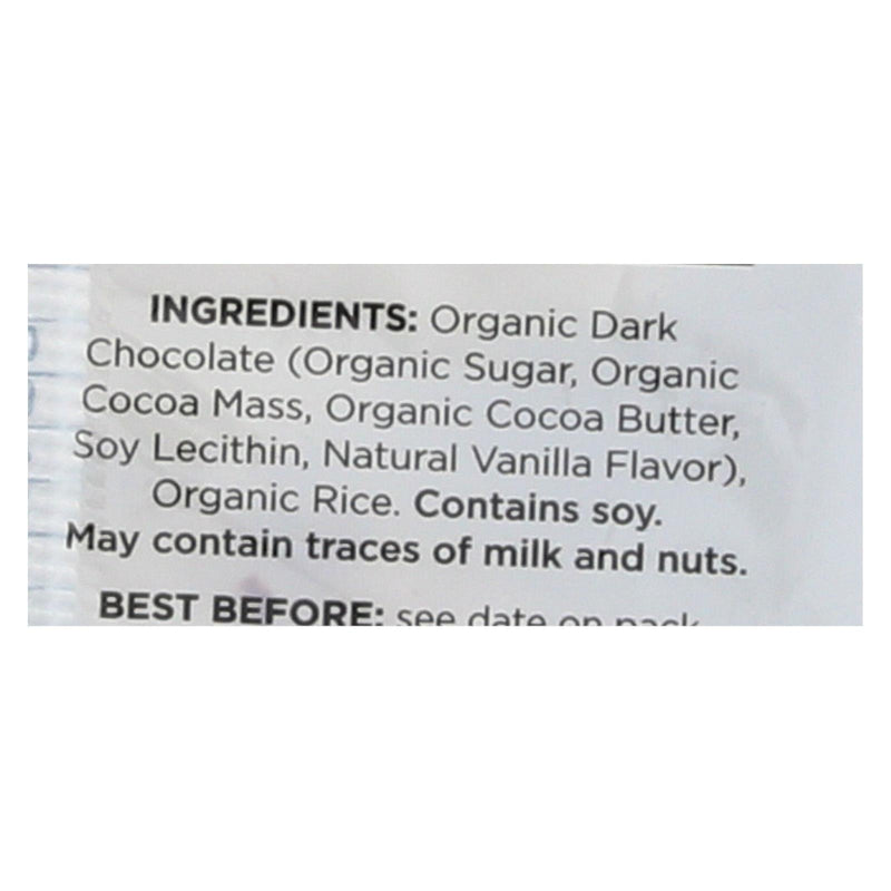 Element Organic Dipped Rice Cakes - Dark Chocolate - Case Of 6 - 3.5 Oz - Orca Market