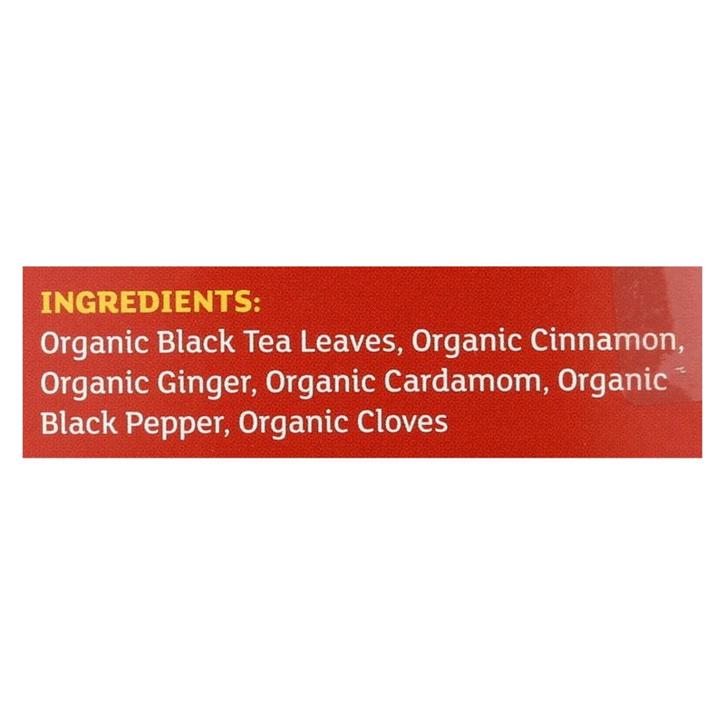 An image displaying Equal Exchange Organic Chai Tea - Chai Tea - Case Of 6 - 20 Bags by Equal Exchange