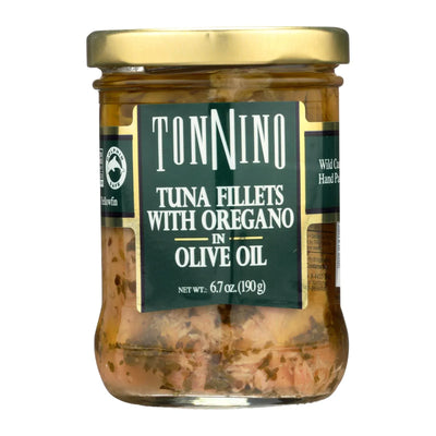 An image displaying Tonnino Tuna Fillets - Oregano Olive Oil - Case Of 6 - 6.7 Ounce. by Tonnino Tuna