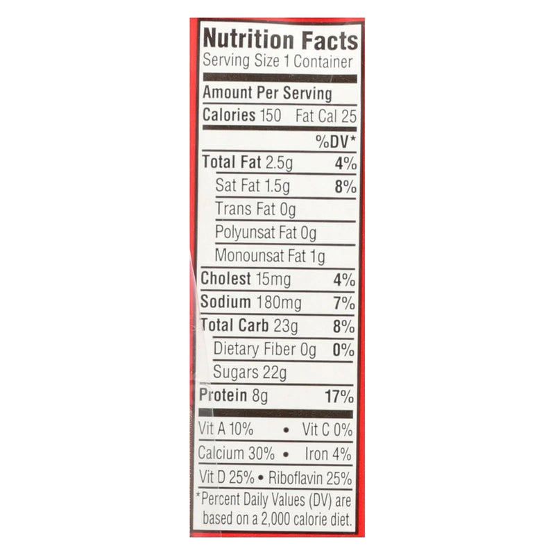 Horizon Organic Dairy Milk - Organic - 1 Percent - Lowfat - Box - Chocolate - 6/8 Ounce - Case Of 3