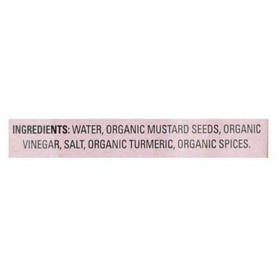 Organic Ville Stone Ground Organic - Mustard - Case Of 12 - 12 Oz. - Orca Market
