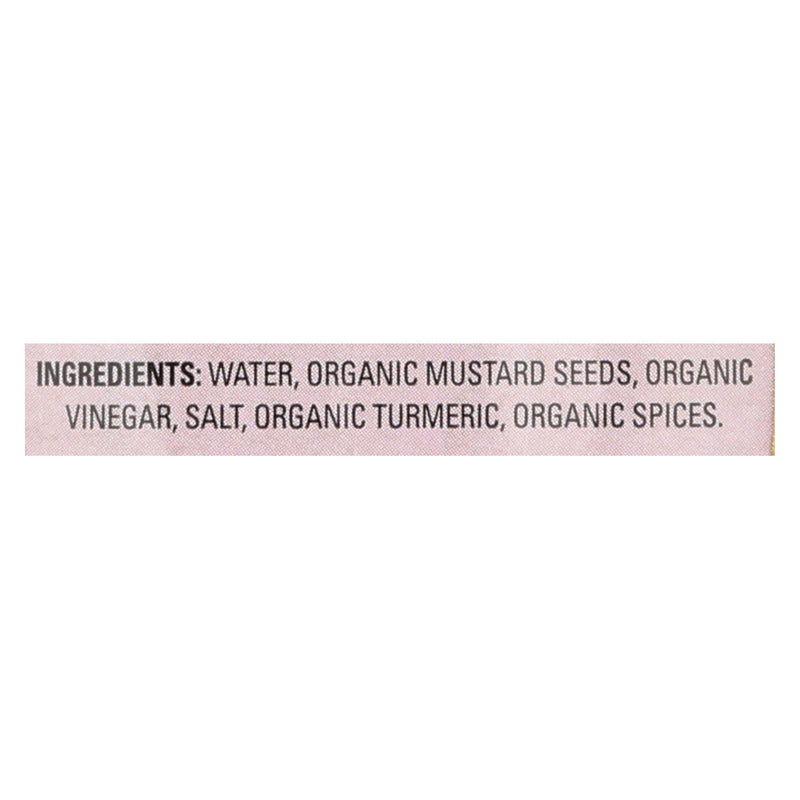 Organic Ville Stone Ground Organic - Mustard - Case Of 12 - 12 Oz. - Orca Market