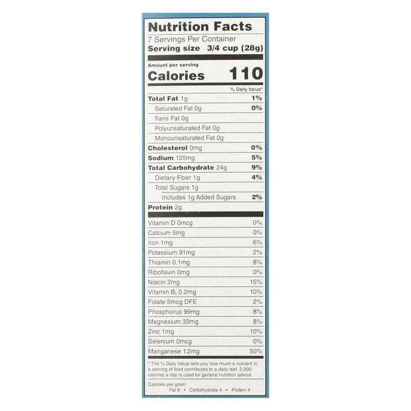 An image displaying One Degree Organic Foods Sprouted Brown Rice - Crisps Cereal - Case Of 6 - 8 Ounce by One Degree Organic Foods