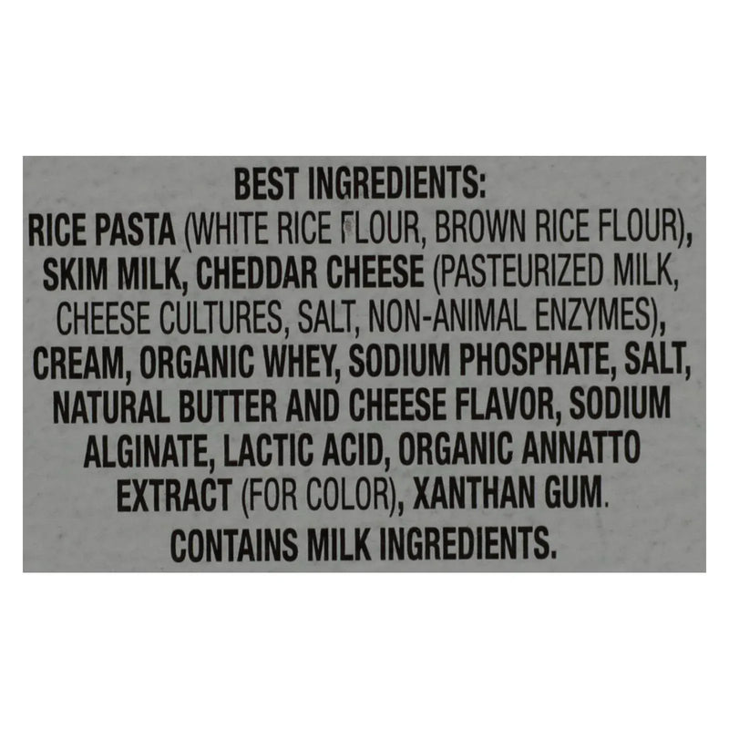 An image displaying Annies Homegrown Rice Pasta Dinner - Creamy Deluxe - Rice Pasta And Extra Cheesy Cheddar Sauce - Gluten Free - 11 Ounce - Case Of 12 by Annie&