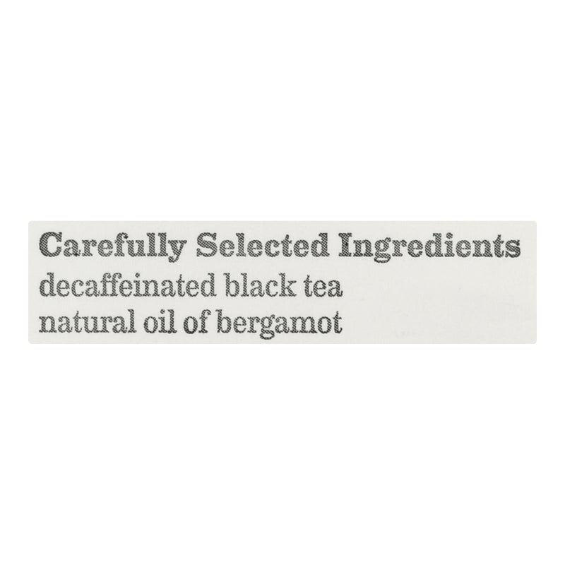Bigelow Tea Earl Grey Decaffeinated Black Tea - Case Of 6 - 20 Bags - Orca Market
