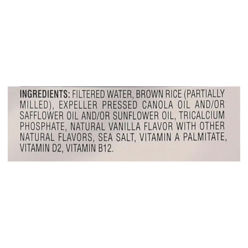 An image displaying Rice Dream Original Rice Drink - Enriched Vanilla - Case Of 8 - 64 Ounce by Rice Dream