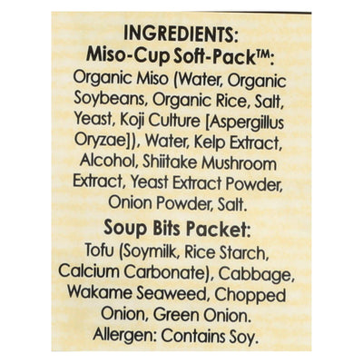 Edward And Sons Miso Cup Soup - Japanese Restaurant Style - Case Of 6 - 2.9 Oz. - Orca Market