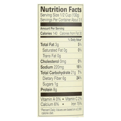 An image displaying Amy's - Organic Light In Sodium Refried Black Beans - Case Of 12 - 15.4 Ounce by Amy's