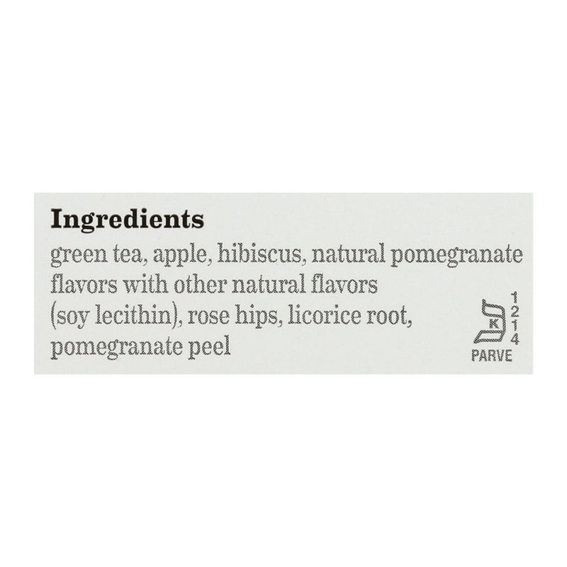 Bigelow Tea Green Tea - With Pomegranate - Case Of 6 - 20 Bag - Orca Market