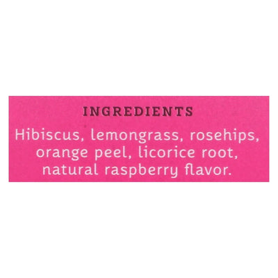 An image displaying Stash Tea Hibiscus Herbal?tea - Wild Raspberry - Case Of 6 - 20 Bags by Stash Tea