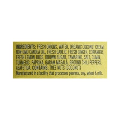 Brooklyn Delhi - Golden Coconut Curry Simmer Sauce - Case Of 6 - 12 Ounce