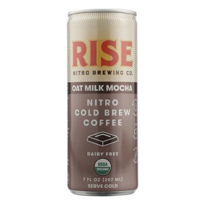 Rise Brewing Co. Mocha Latte Nitro Cold Brew Coffee, Mocha Latte - Case Of 12 - 7 Fz - Orca Market
