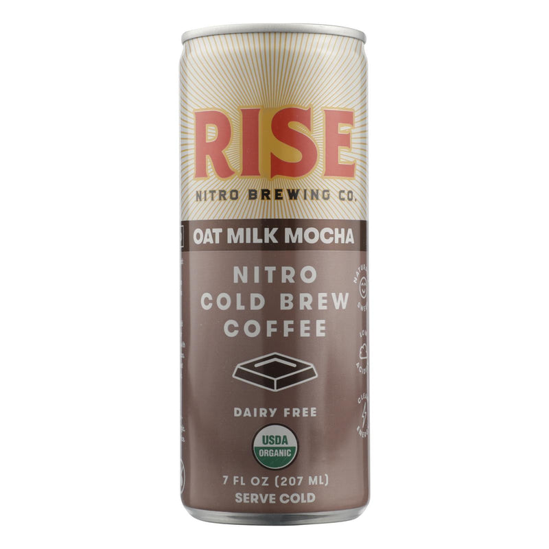 Rise Brewing Co. Mocha Latte Nitro Cold Brew Coffee, Mocha Latte - Case Of 12 - 7 Fz - Orca Market