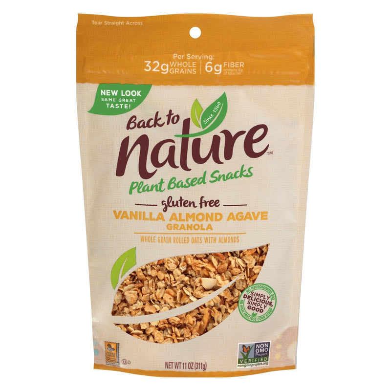 Back To Nature Granola - Vanilla Almond Agave - 11 Oz - Case Of 6 - Orca Market