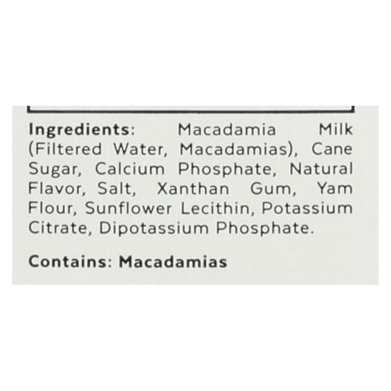 Milkadamia Macadamia Milk In Latte Da Barista - Case Of 6 - 32 Fz - Orca Market