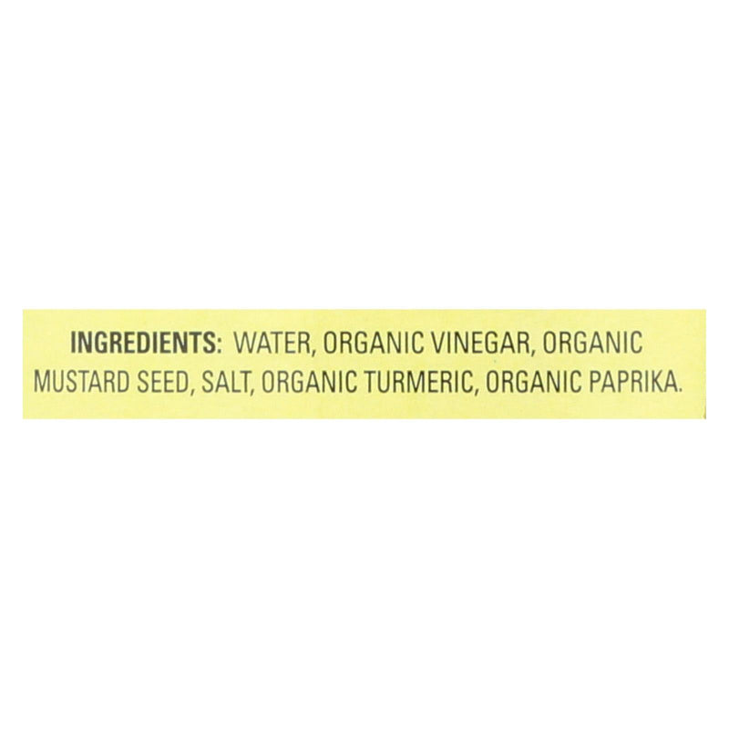 Organic Ville Organic Yellow - Mustard - Case Of 12 - 12 Oz. - Orca Market