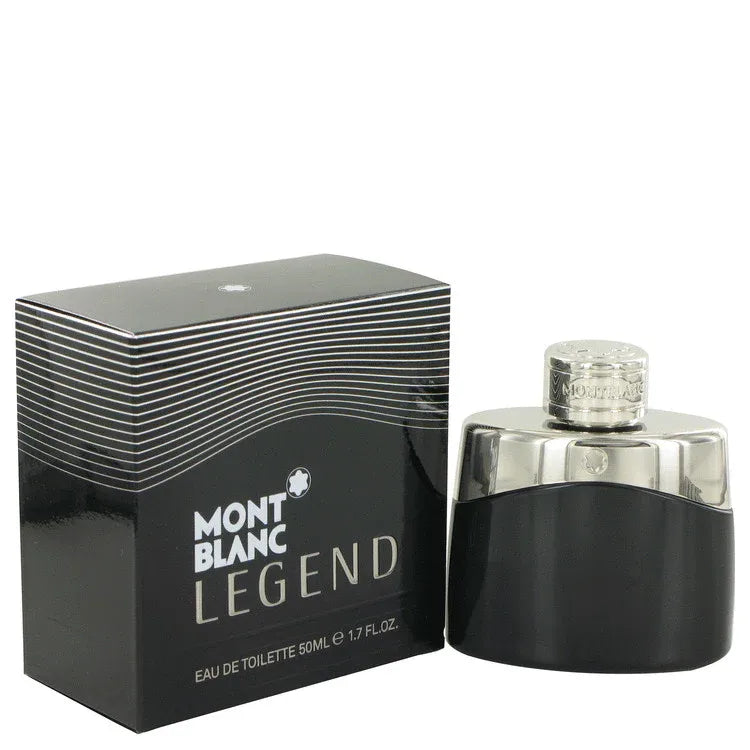 An image displaying MontBlanc Legend by Mont Blanc Eau De Toilette Spray for Men by Mont Blanc