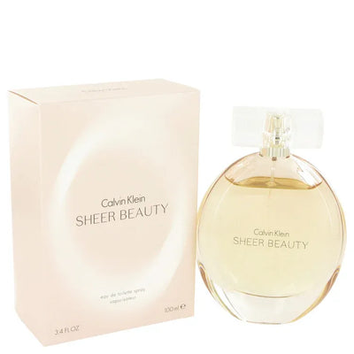 An image displaying Sheer Beauty by Calvin Klein Eau De Toilette Spray for Women by Calvin Klein