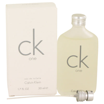 An image displaying Ck One by Calvin Klein Eau De Toilette Pour / Spray 1.7 oz for Men by Calvin Klein