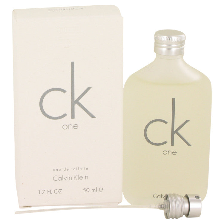 An image displaying Ck One by Calvin Klein Eau De Toilette Pour / Spray 1.7 oz for Men by Calvin Klein