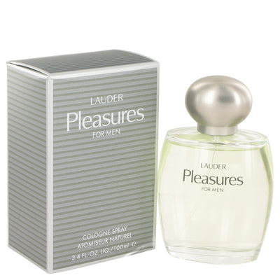 An image displaying PLEASURES by Estee Lauder Cologne Spray for Men by Estee Lauder
