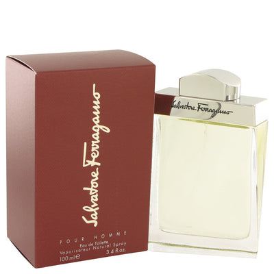 An image displaying SALVATORE FERRAGAMO by Salvatore Ferragamo Eau De Toilette Spray 3.4 oz for Men by Salvatore Ferragamo