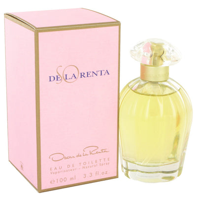 An image displaying SO DE LA RENTA by Oscar de la Renta Eau De Toilette Spray 3.4 oz for Women by Oscar de la Renta