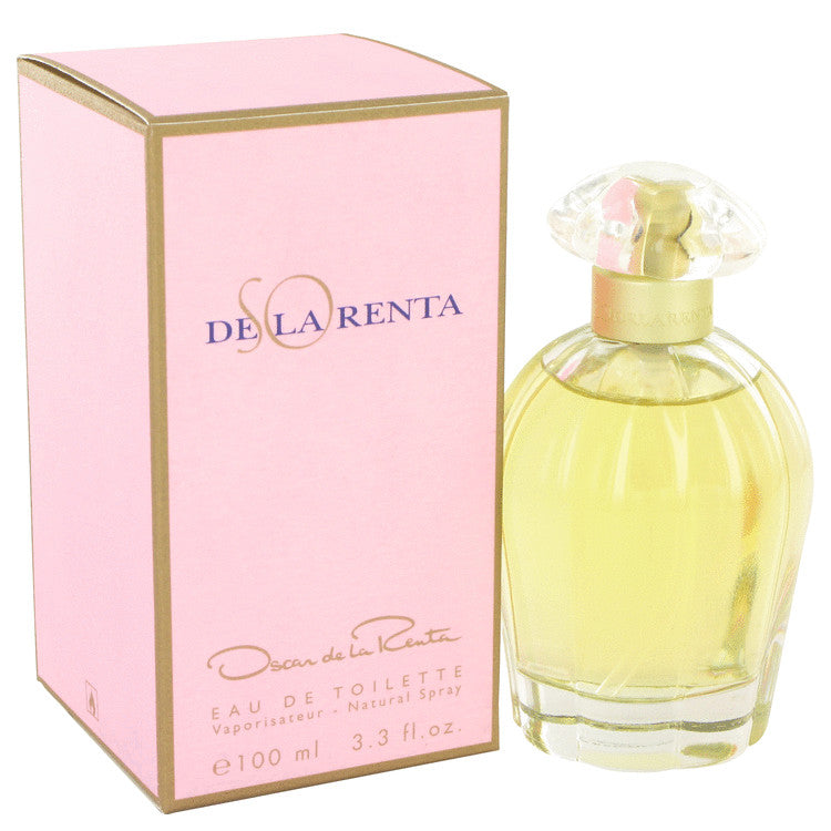 An image displaying SO DE LA RENTA by Oscar de la Renta Eau De Toilette Spray 3.4 oz for Women by Oscar de la Renta