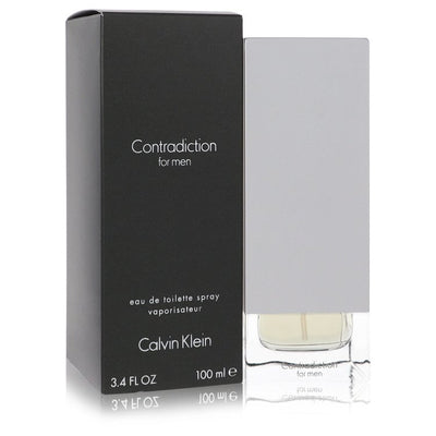 An image displaying CONTRADICTION by Calvin Klein Eau De Toilette Spray for Men by Calvin Klein