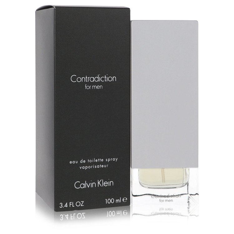 An image displaying CONTRADICTION by Calvin Klein Eau De Toilette Spray for Men by Calvin Klein
