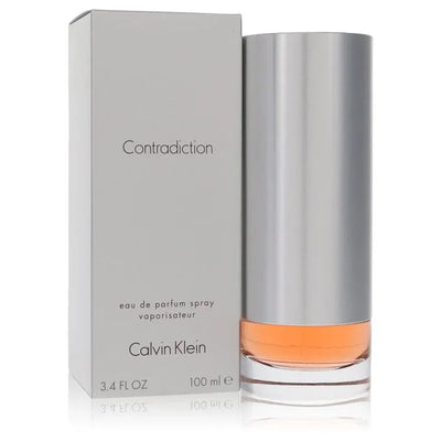 An image displaying CONTRADICTION by Calvin Klein Eau De Parfum Spray 3.4 oz for Women by Calvin Klein