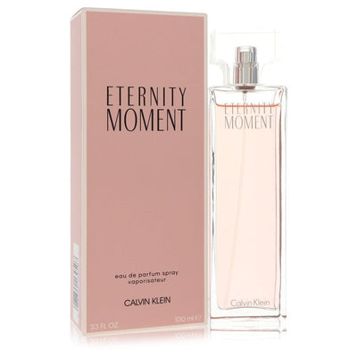 An image displaying Eternity Moment by Calvin Klein Eau De Parfum Spray for Women by Calvin Klein