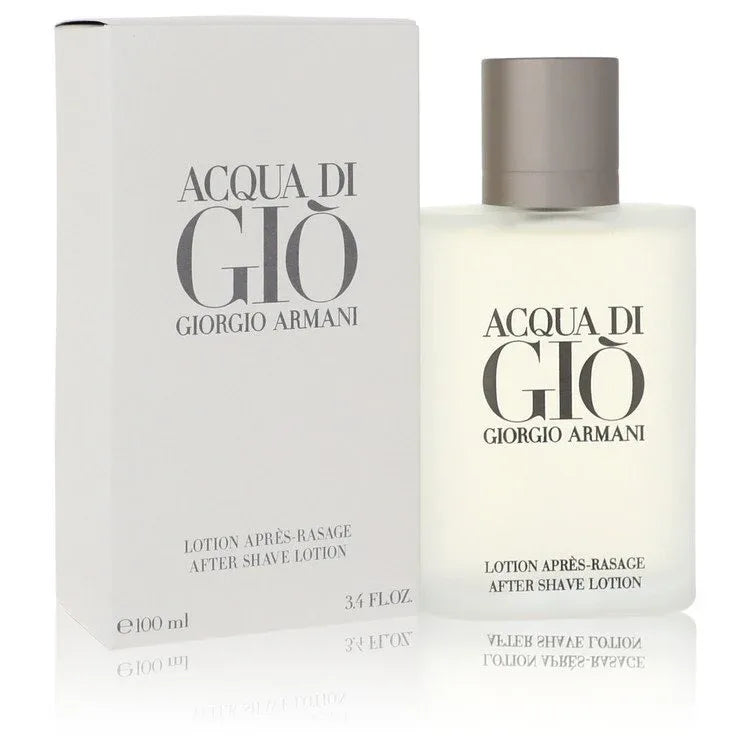 An image displaying ACQUA DI GIO by Giorgio Armani After Shave Lotion 3.4 oz for Men by Giorgio Armani