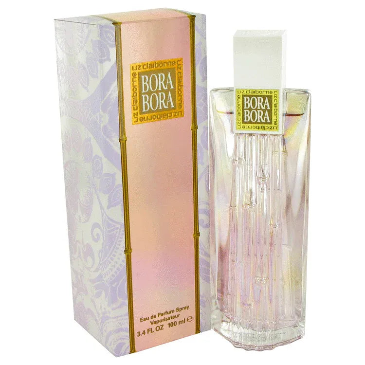 An image displaying Bora Bora by Liz Claiborne Eau De Parfum Spray 3.4 oz for Women by Liz Claiborne
