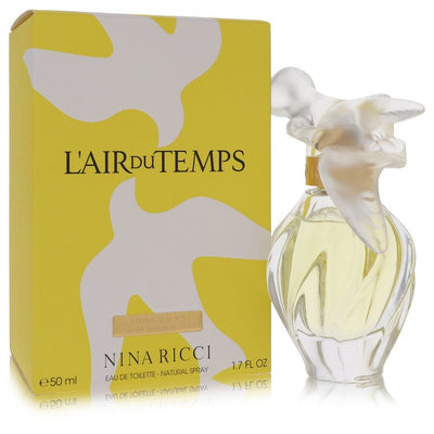 An image displaying L'AIR DU TEMPS by Nina Ricci Eau De Toilette Spray With Bird Cap for Women by Nina Ricci