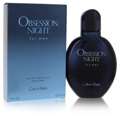 An image displaying Obsession Night by Calvin Klein Eau De Toilette Spray for Men by Calvin Klein