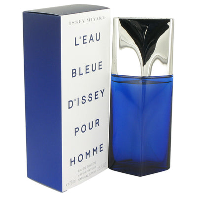 An image displaying L'EAU BLEUE D'ISSEY POUR HOMME by Issey Miyake Eau De Toilette Spray for Men by Issey Miyake