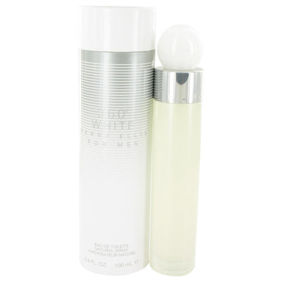 An image displaying Perry Ellis 360 White by Perry Ellis Eau De Toilette Spray 3.4 oz for Men by Perry Ellis