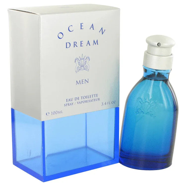 An image displaying Ocean Dream by Designer Parfums Ltd Eau De Toilette Spray 3.4 oz for Men by Designer Parfums Ltd