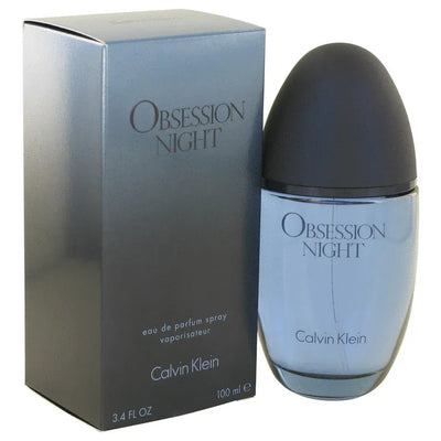 An image displaying Obsession Night by Calvin Klein Eau De Parfum Spray 3.4 oz for Women by Calvin Klein