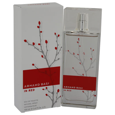 An image displaying Armand Basi in Red by Armand Basi Eau De Toilette Spray 3.4 oz for Women by Armand Basi