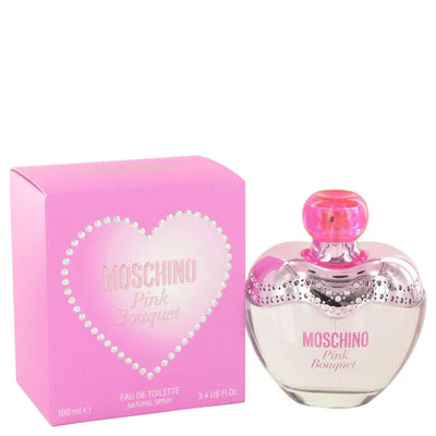 An image displaying Moschino Pink Bouquet by Moschino Eau De Toilette Spray for Women by Moschino
