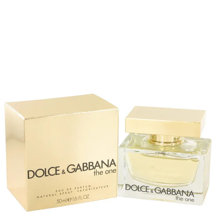 An image displaying The One by Dolce & Gabbana Eau De Parfum Spray for Women by Dolce & Gabbana